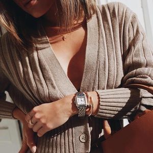 NWT Aritzia Thais Cardigan Tannin